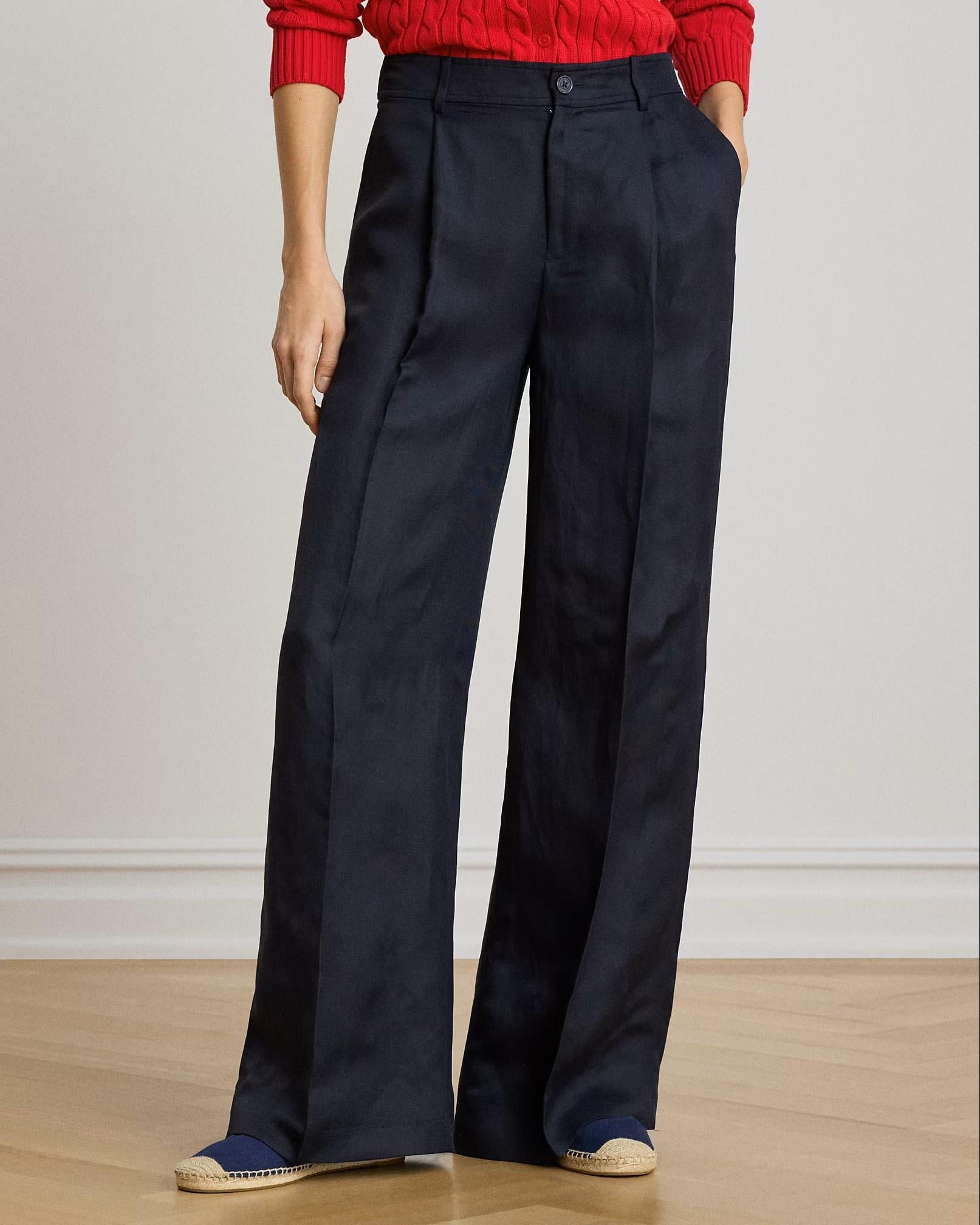 Woven wide leg pants 200P13458 003 LAUREN 