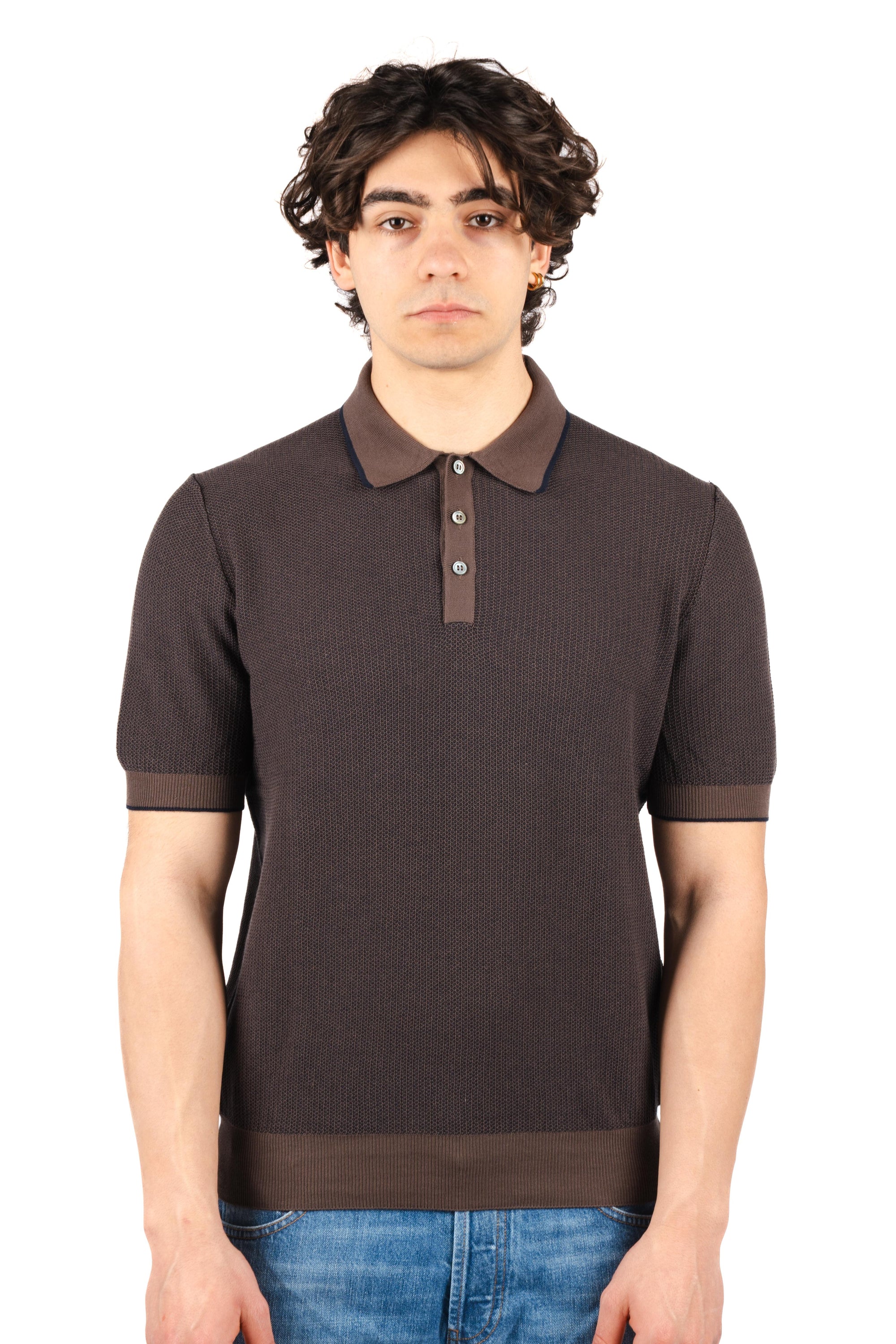 Polo con lavorazione nido d'ape 57113/18069 180 GRAN SASSO 