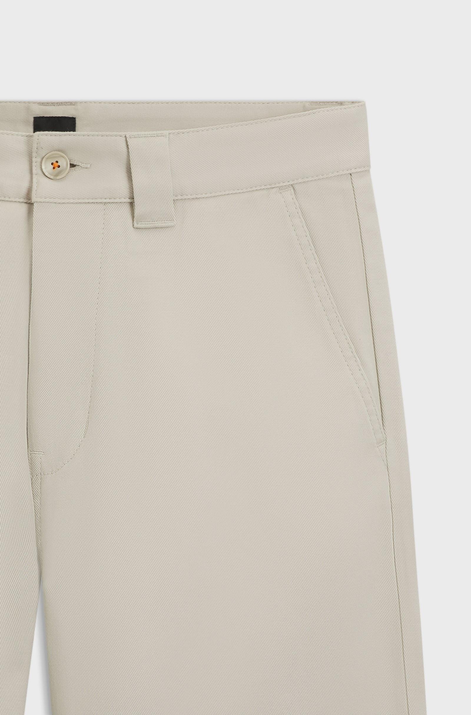 Pantaloni straight fit in twill di misto cotone 50545304 271 BOSS 