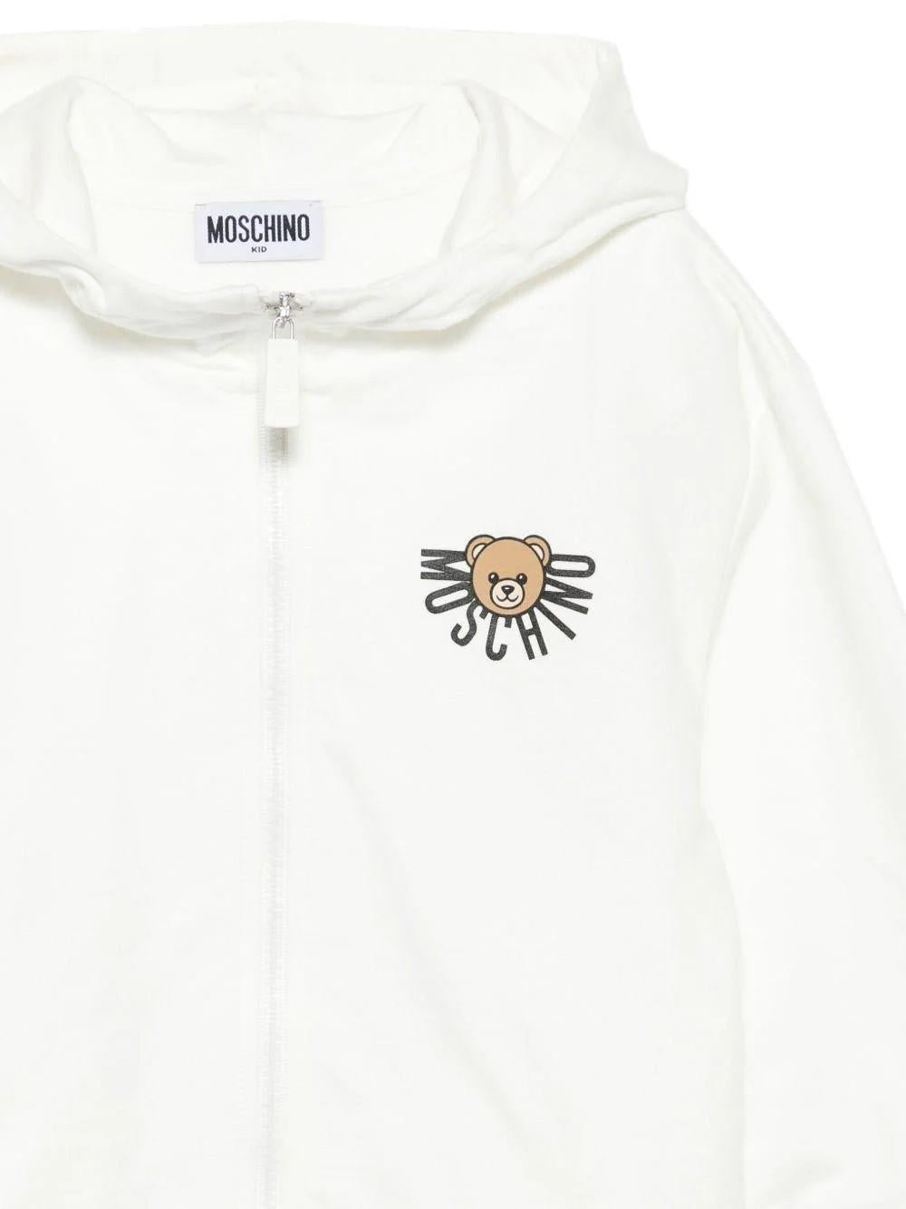 Felpa con stampa Teddy Bear HUF09ELCA40 10063 MOSCHINO KID 