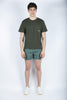 T-shirt con logo stampato verde