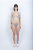 Bikini Caladesi Anita bralette stampa Fleur de Joie con fianchi regolabili nero