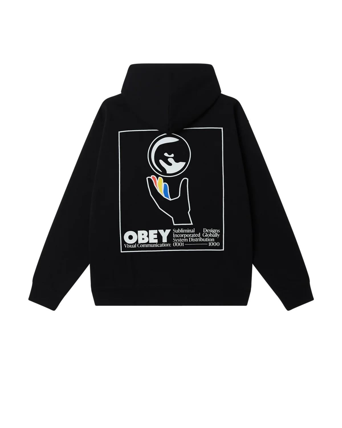 Global system pullover 118224303 BLK OBEY 