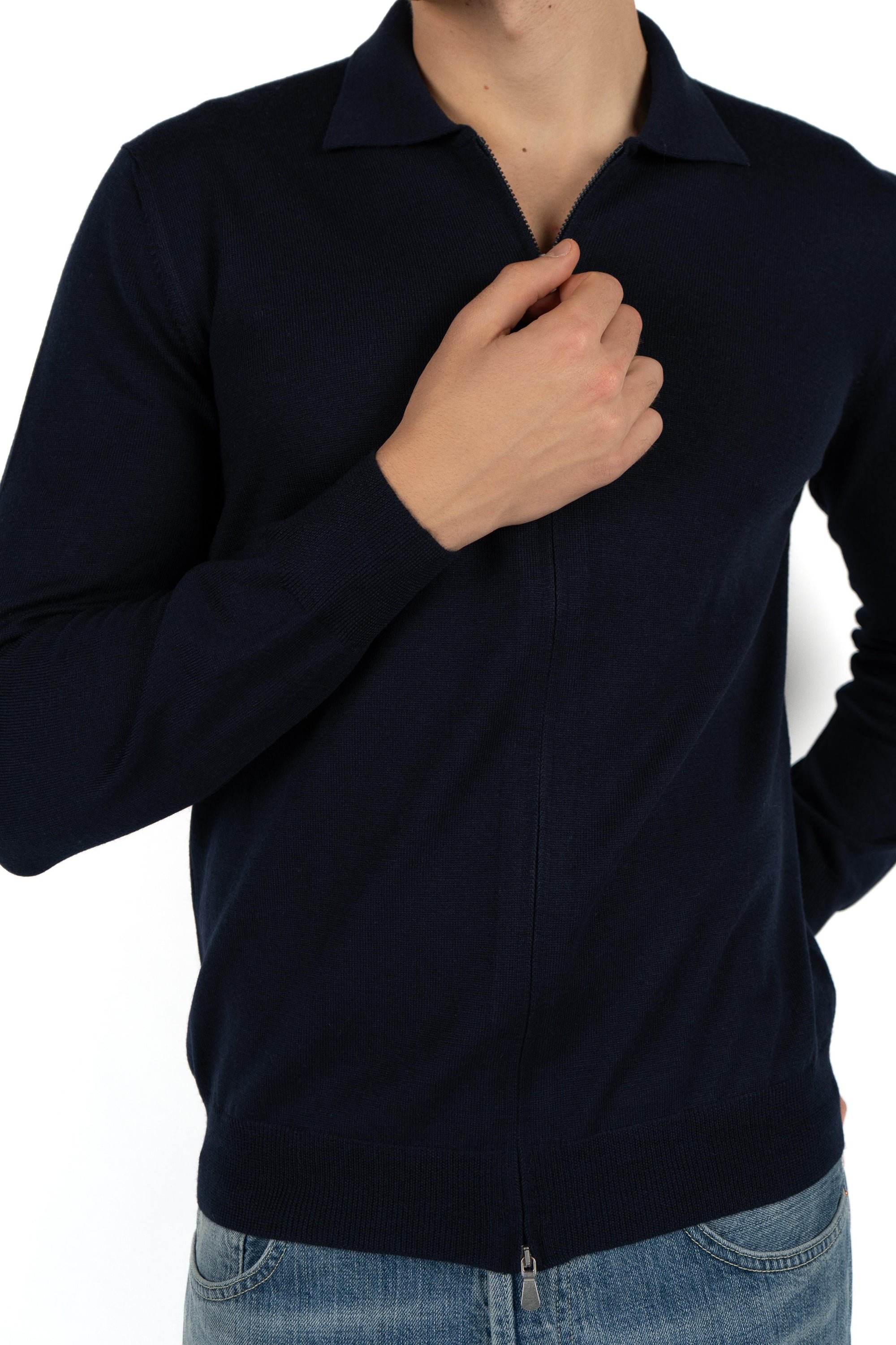 Polo skipper in maglia Athleisure 57189/14813 598 GRAN SASSO 