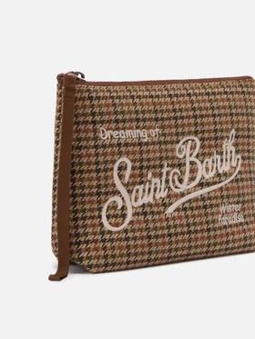 Pochette aline wool pied de poule ALI0022 00188I MC2 SAINT BARTH 