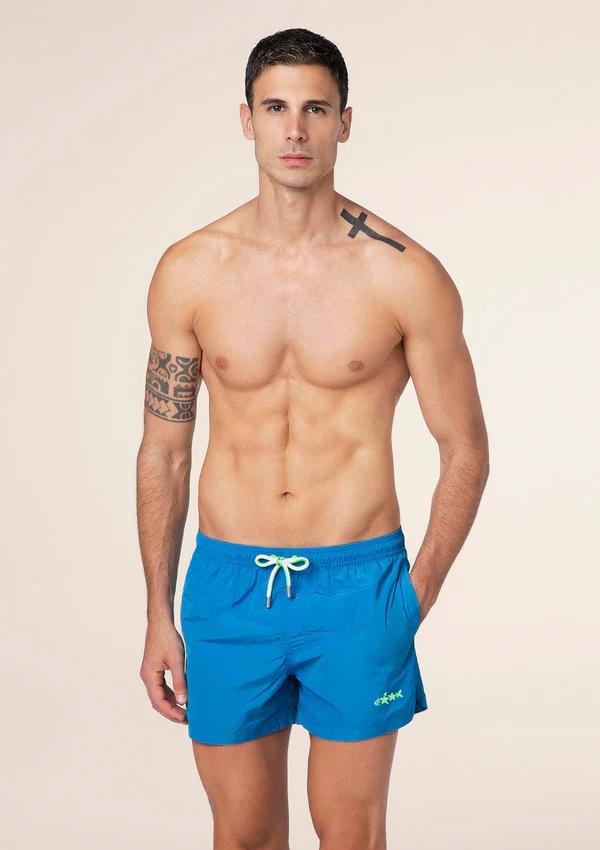 Costume da bagno stampato short fit M01BU05 AV F**K 
