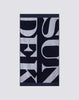 Terry beach towel with maxi logo