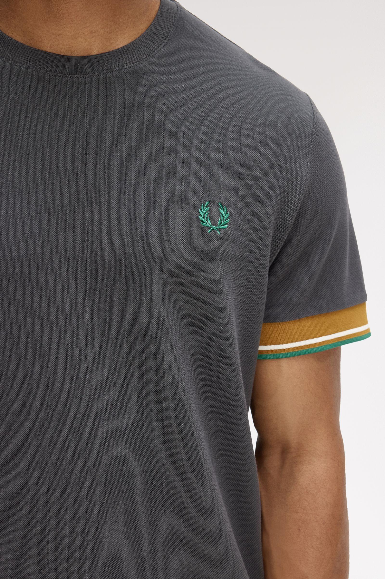 T-Shirt Con Doppia Riga Sul Bordo Manica M239658 297 FRED PERRY 