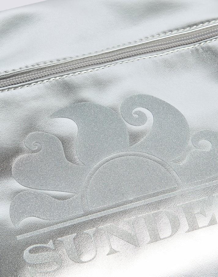 Borsa clutch laminata con logo AW416ABPU7LA 186LA SUNDEK 