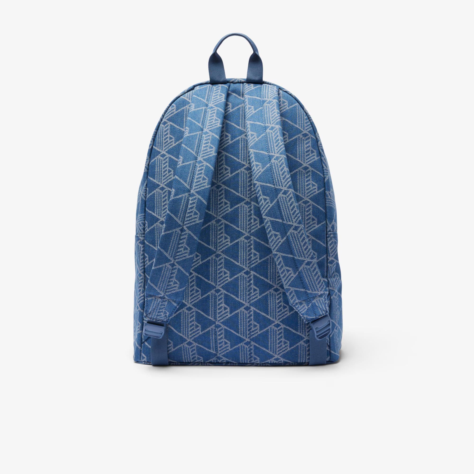 Zaino in cotone jacquard monogrammato NU4871 Q74 LACOSTE ACCESSORI 