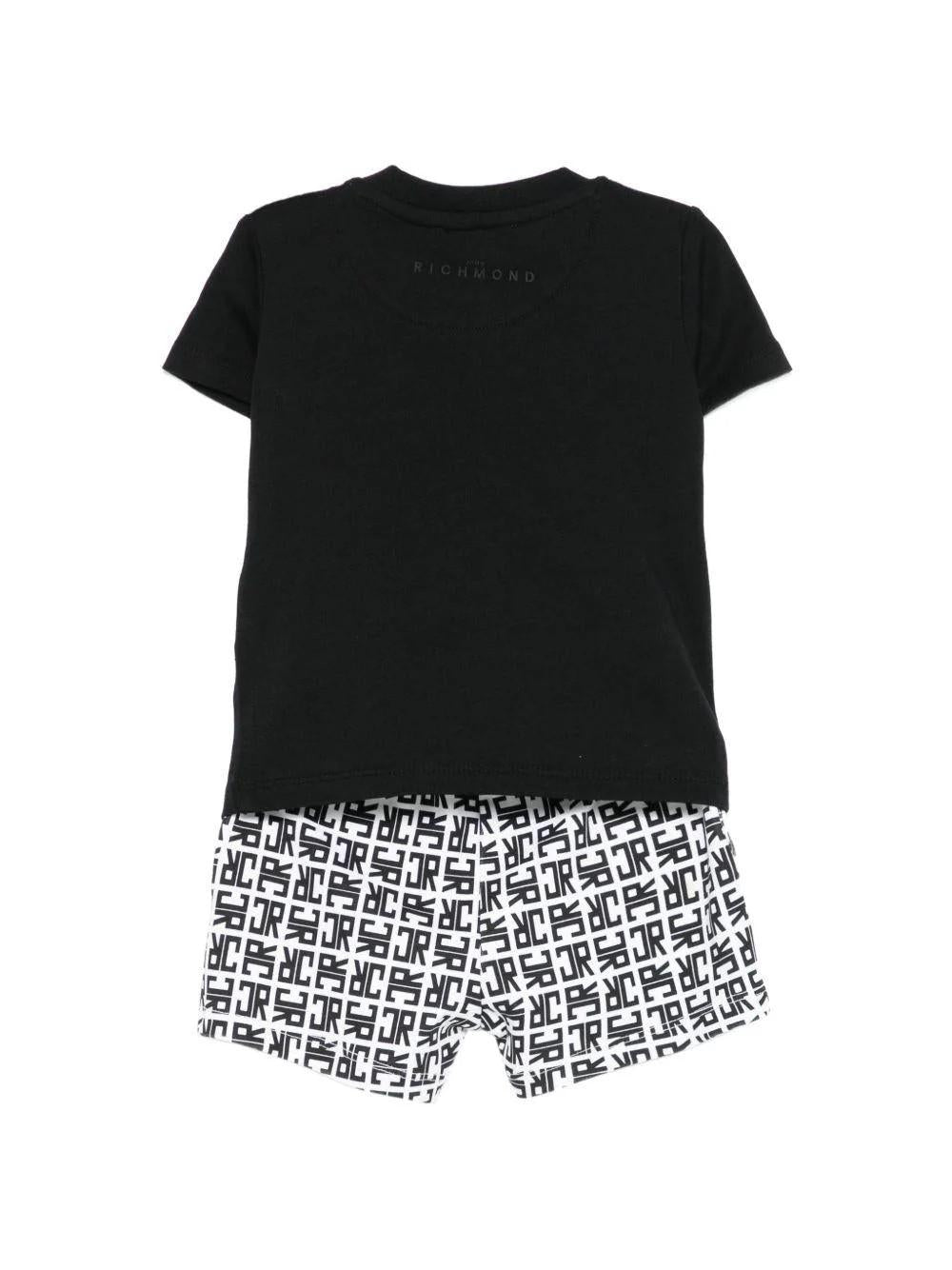 Completo con dettaglio logo RIP26023CJ BLACK RICHMOND 