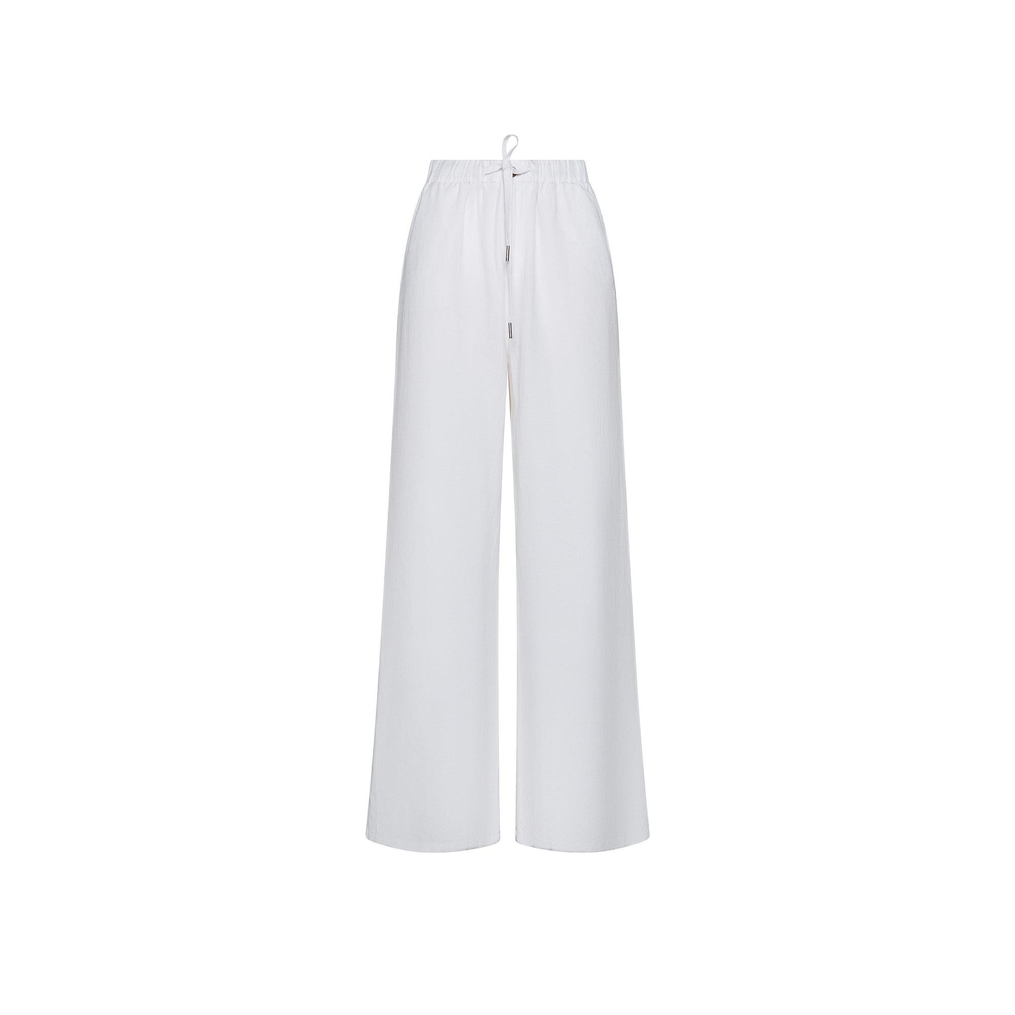 Pantaloni in lino con coulisse P35216 01 SUN68 