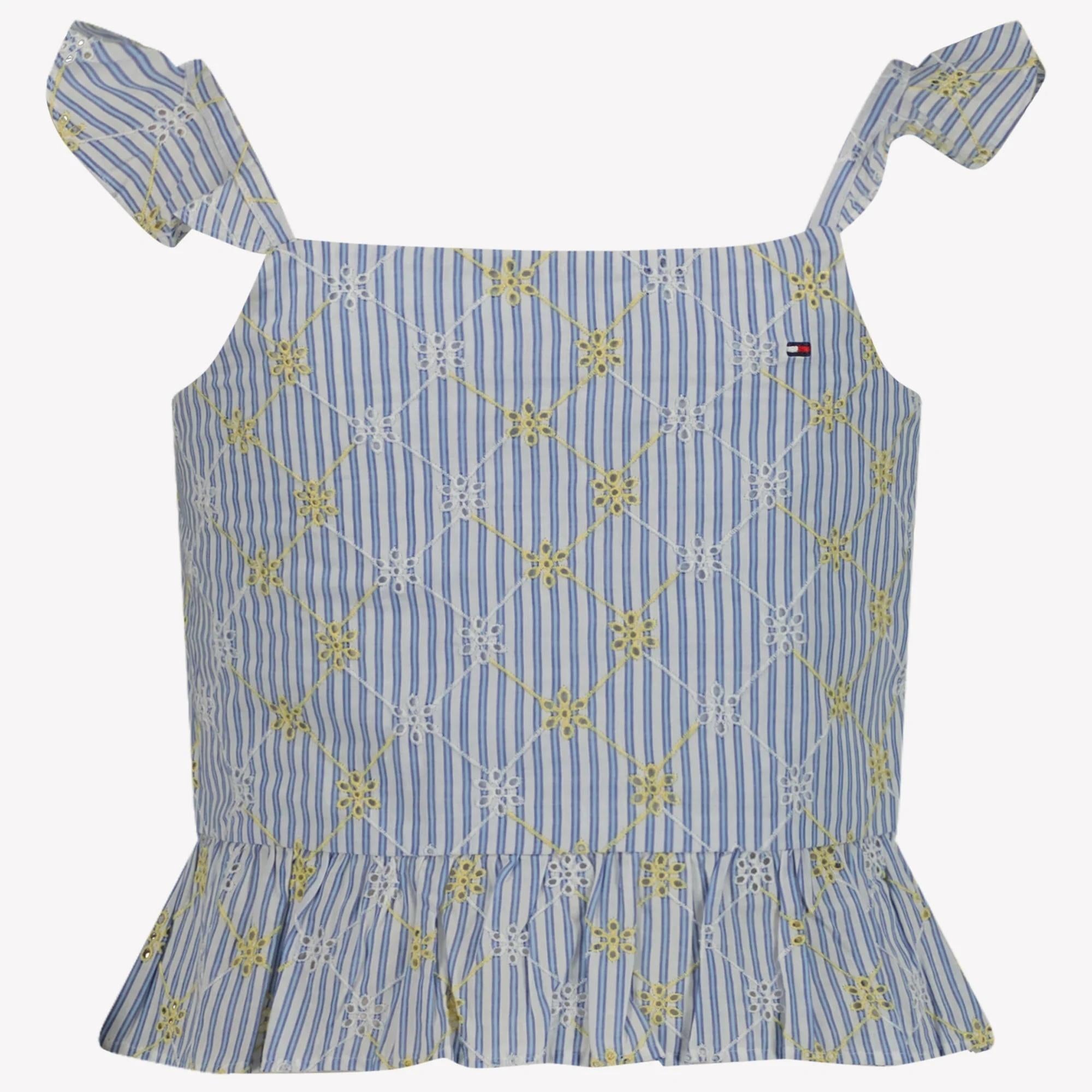Top con Volant KG0KG08462T C1O TOMMY HILFIGER 