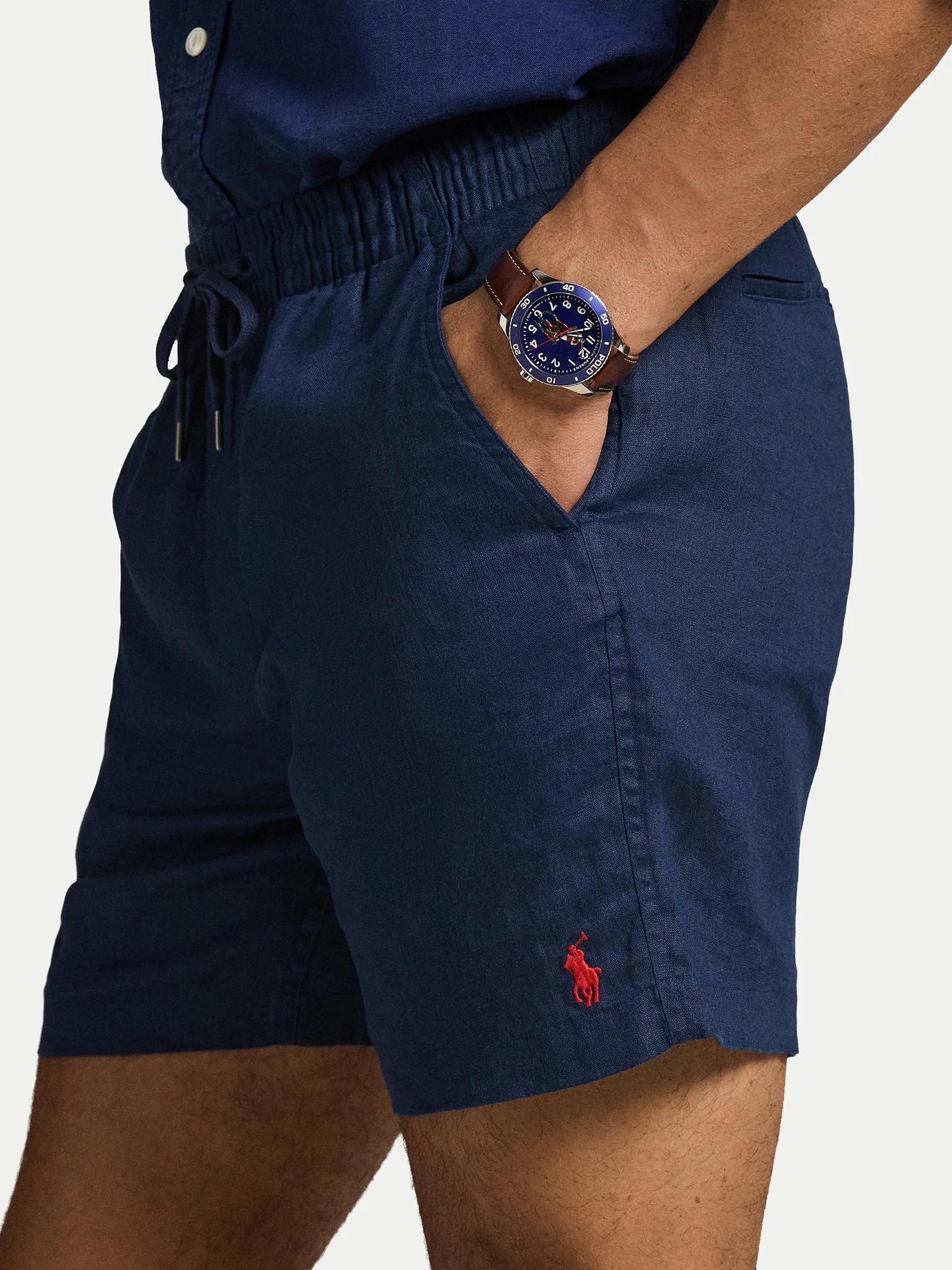 Short Prepster Polo in lino da 15 cm 710P08205 001 POLO RALPH LAUREN 