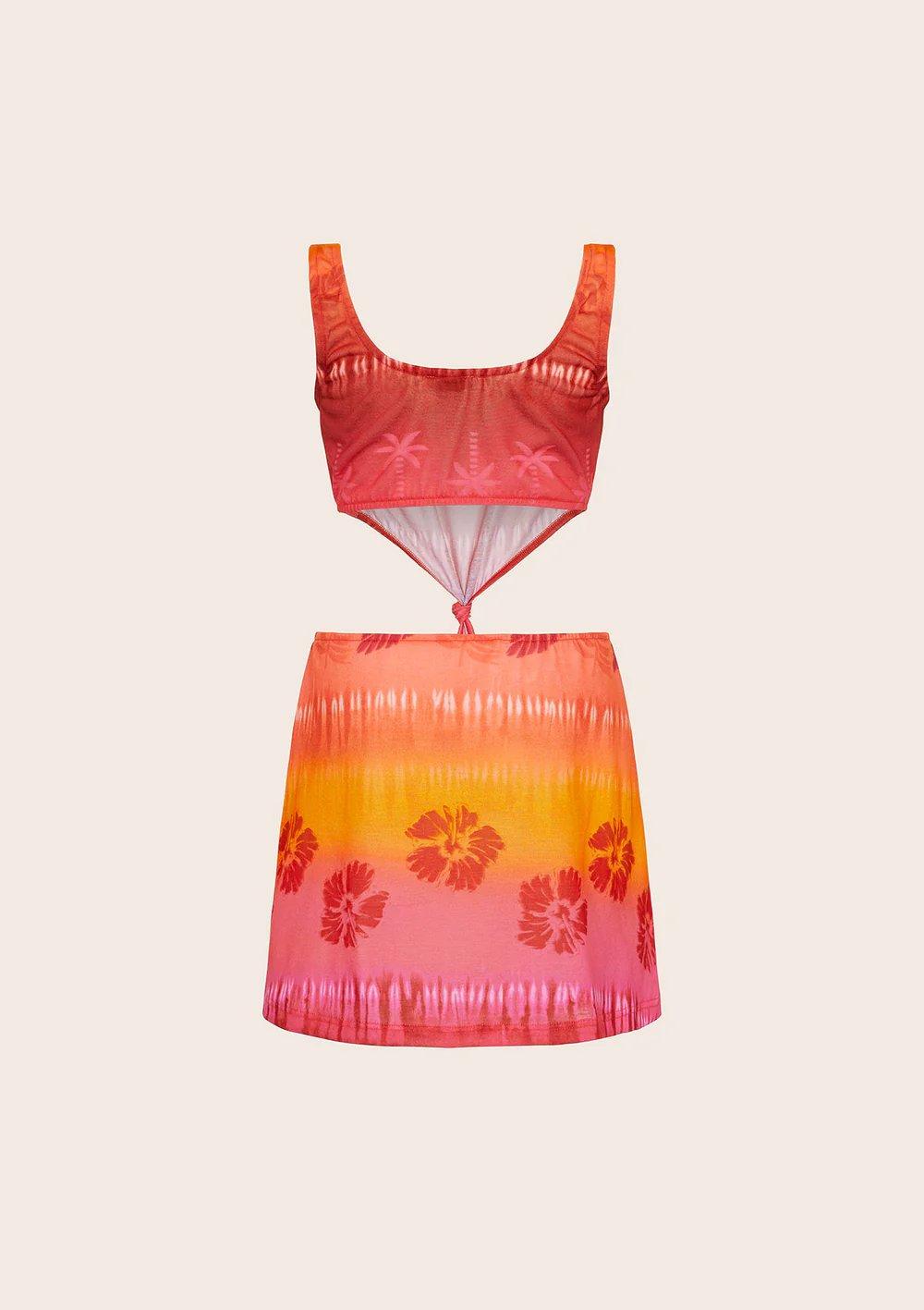 Vestito Corto Bambina Fantasia arancione G5E04DSX 32 F**K 