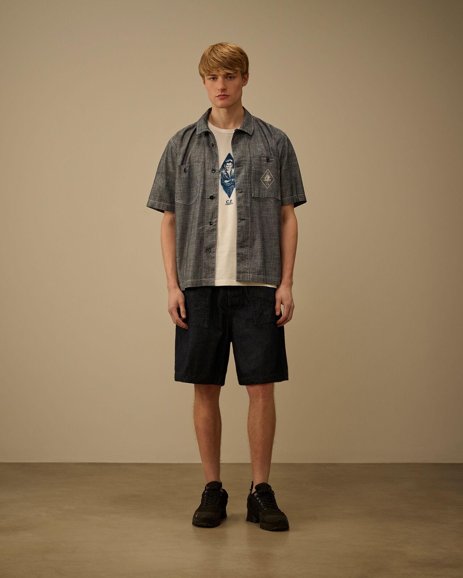 Denim shorts 20CMBE180A D08 C.P. COMPANY 