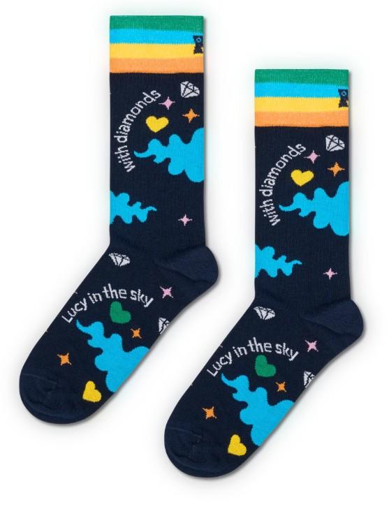 The Beatles Lucy In The Sky Sock P003938 NAVY HAPPY SOCKS 