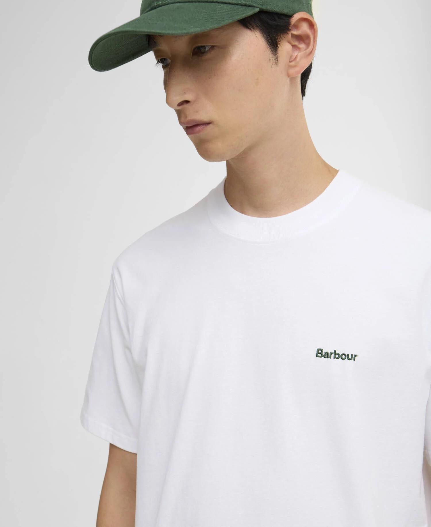 T-shirt oversize con logo Dalton MTS1568 WH11 BARBOUR 