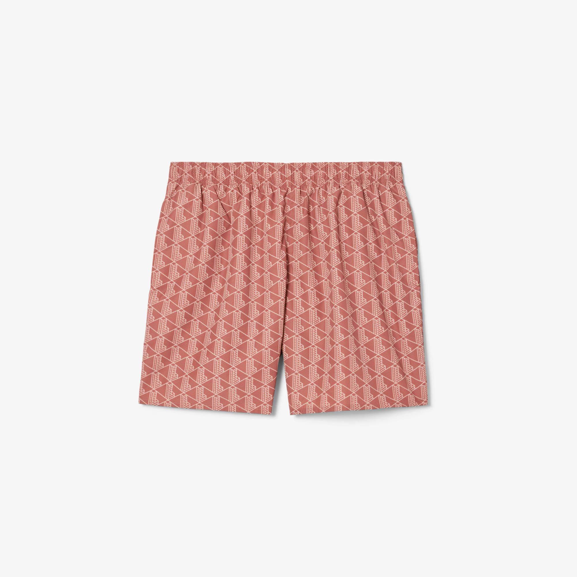 Costume da mare con stampa monogramma MH9086 HHI LACOSTE 
