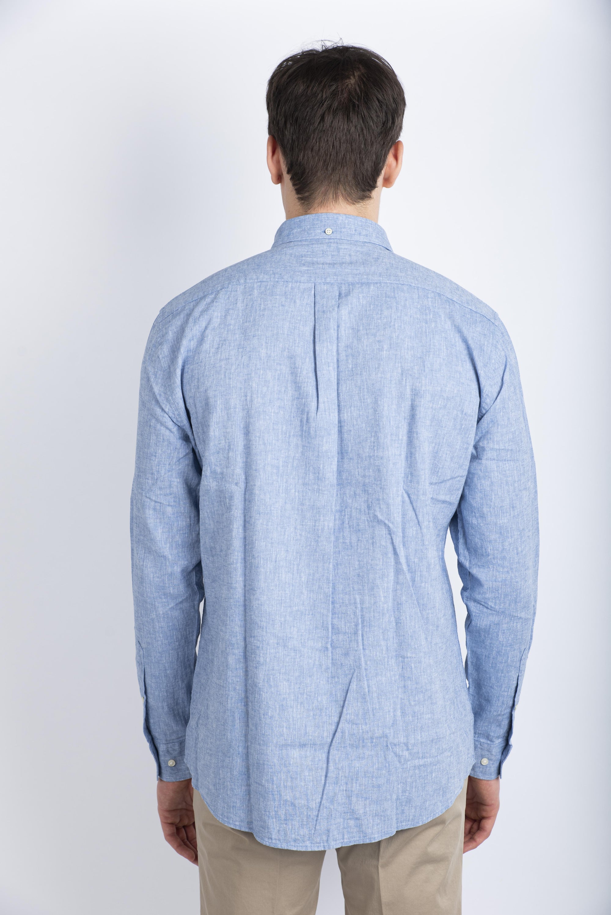 Camicia sartoriale Nelson blu Barbour MSH5090 BL33 BARBOUR 