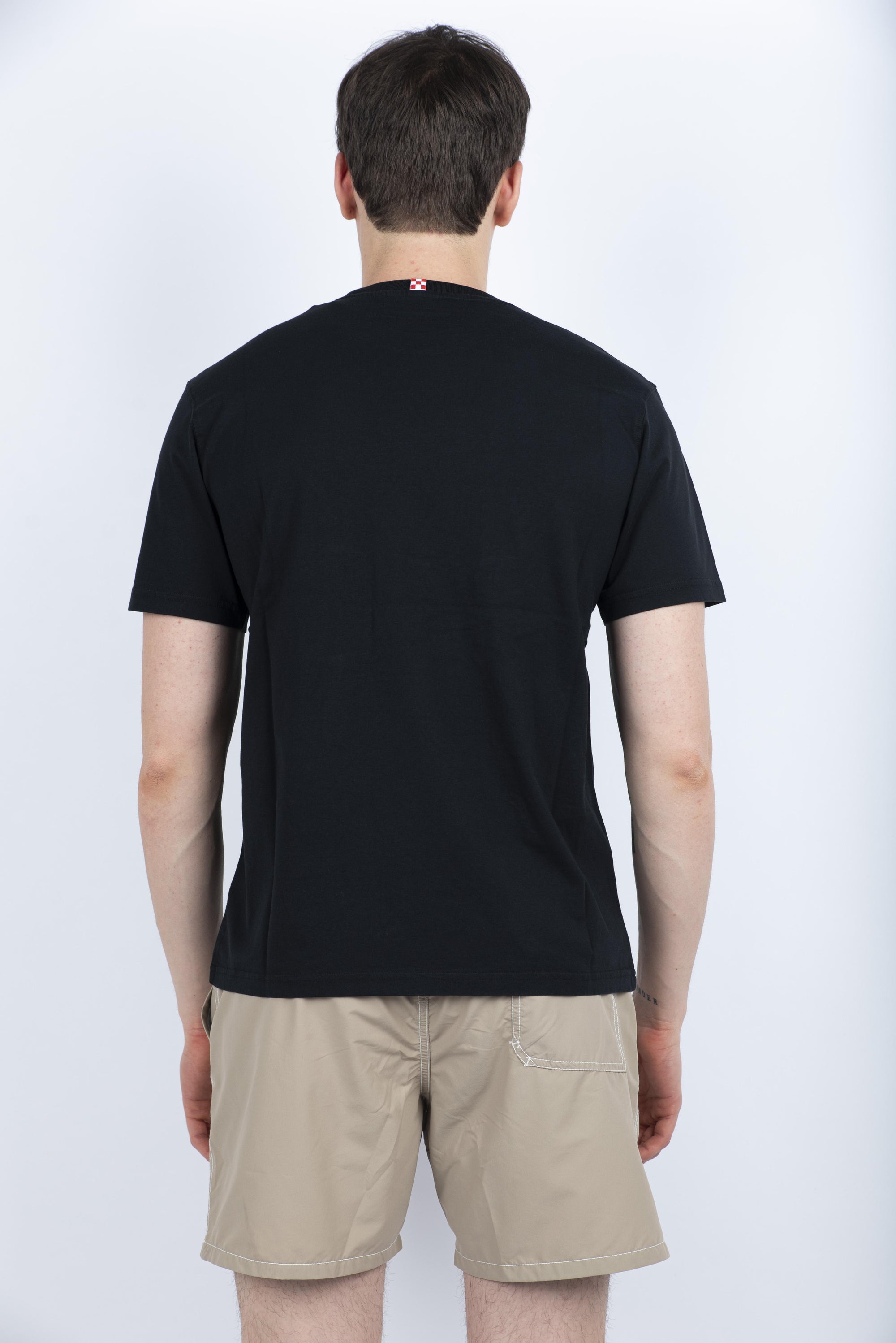 T-shirt in cotone Austin con ricamo e stampa orologio AUS0001 02524H MC2 SAINT BARTH 