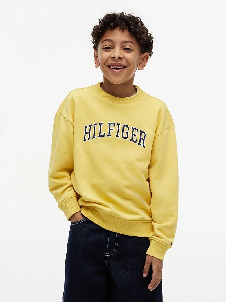 Felpa in spugna con logo KB0KB10404T ZGP TOMMY HILFIGER 
