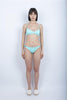 Top bralette e slip brasiliana blue java