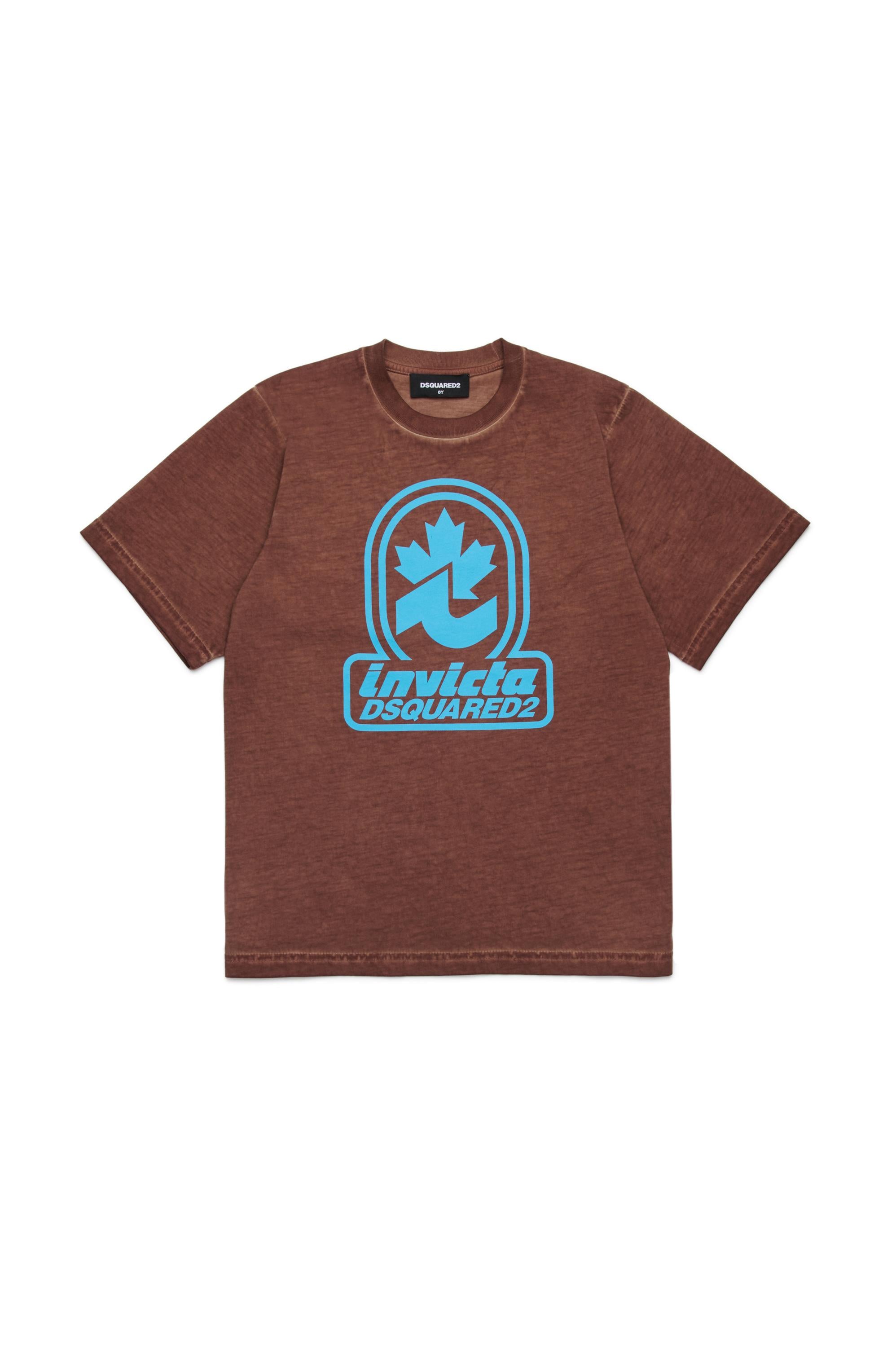 D2Kids Junior Invicta T-shirt Brown DQ2924D0AD3 DQ771 DSQUARED2 