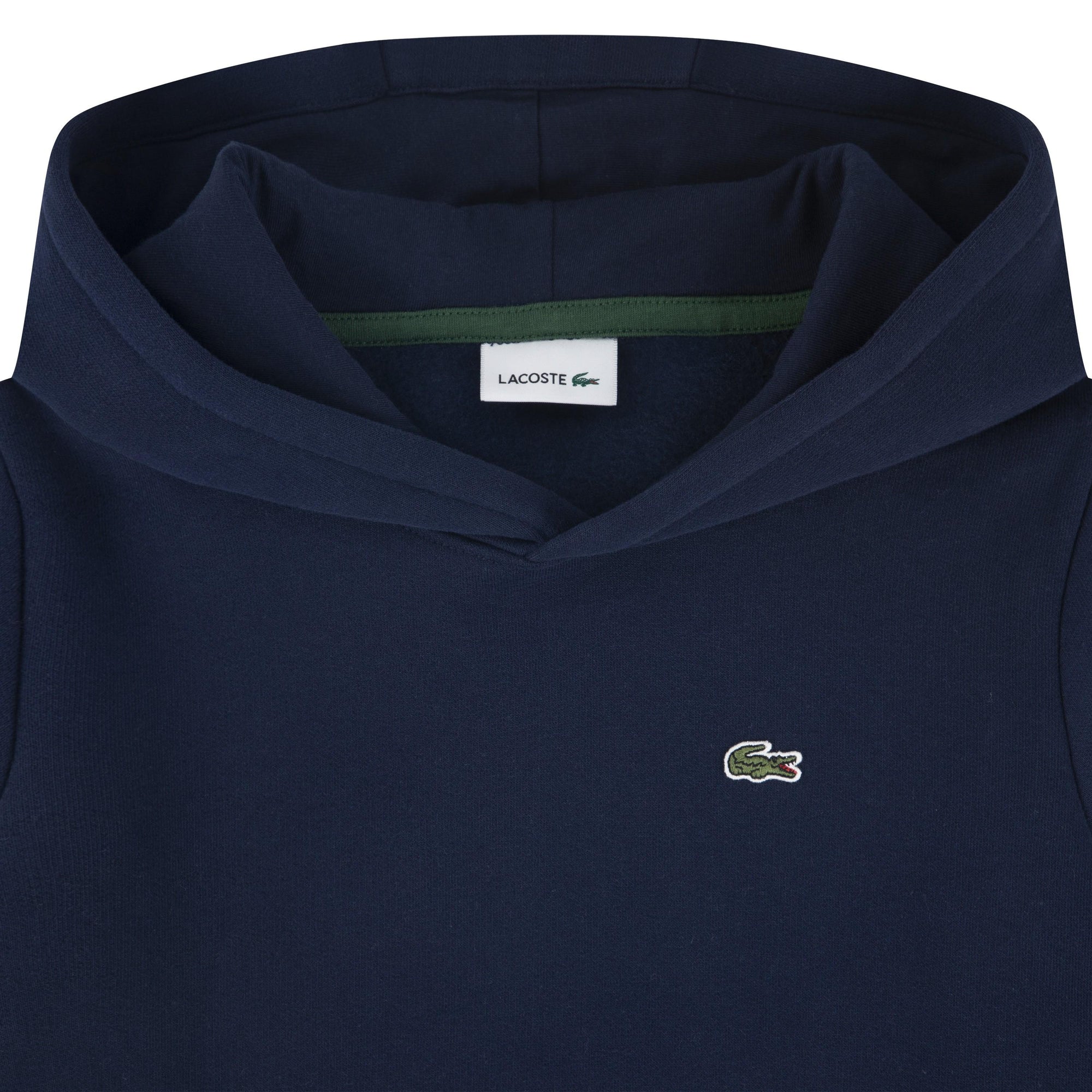 Felpa con cappuccio e tasca a marsupio 847028 UGW LACOSTE 