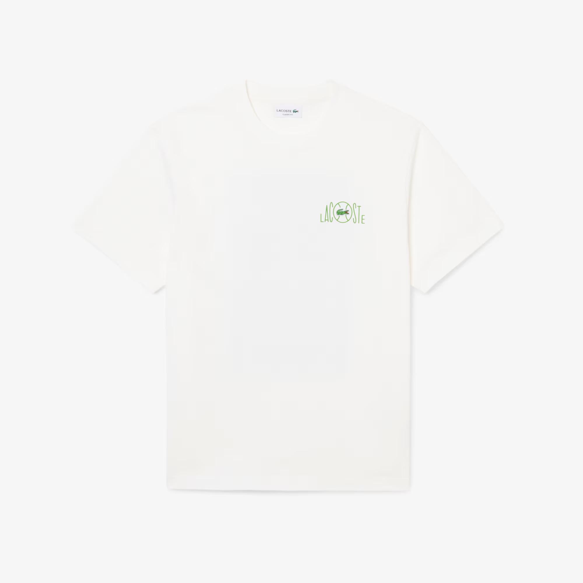 T-shirt in cotone con stampa TH2197 70V LACOSTE 