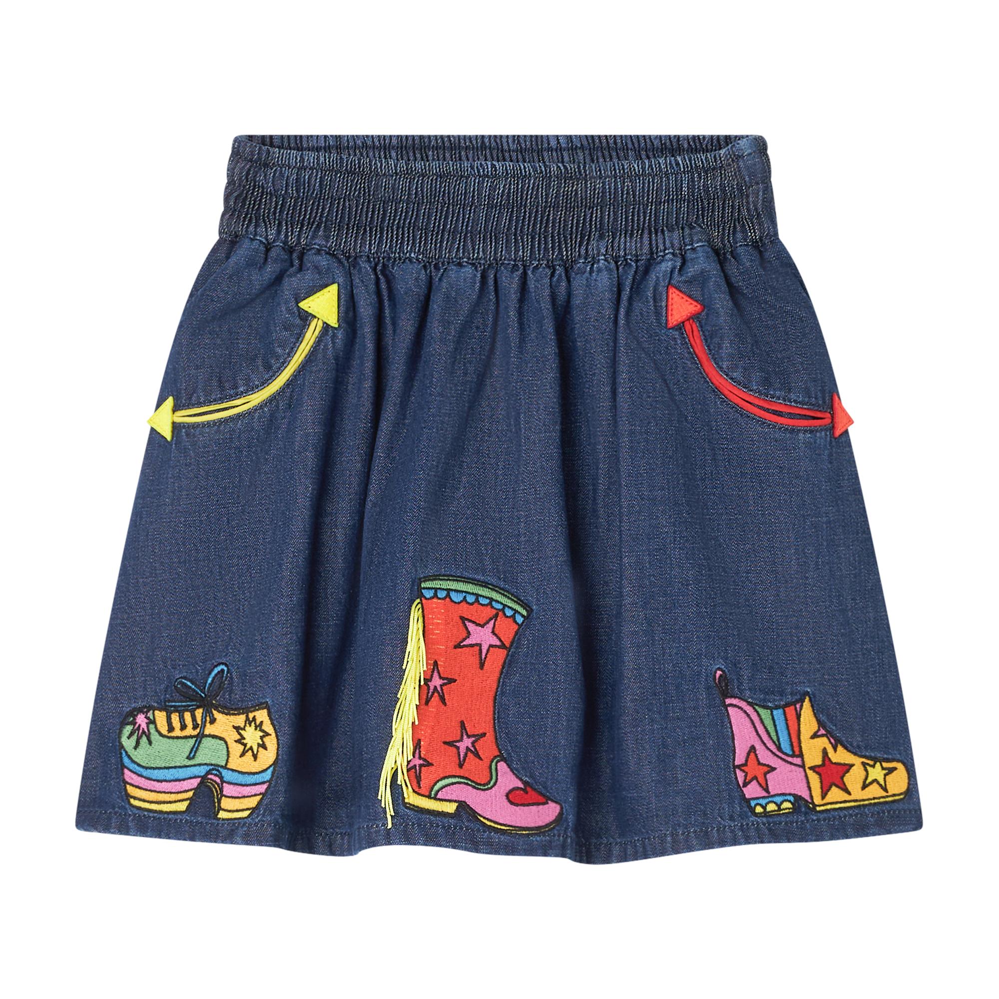 Gonna di jeans ricamata TX7A71Z0522 634 STELLA MCCARTNEY 