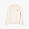 Pullover girocollo monocromatico in cotone