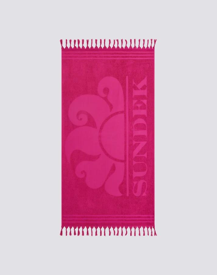 Paraty telo mare jacquard con logo ibisco AM381ATC1000 96800 SUNDEK 