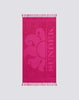 Paraty telo mare jacquard con logo ibisco