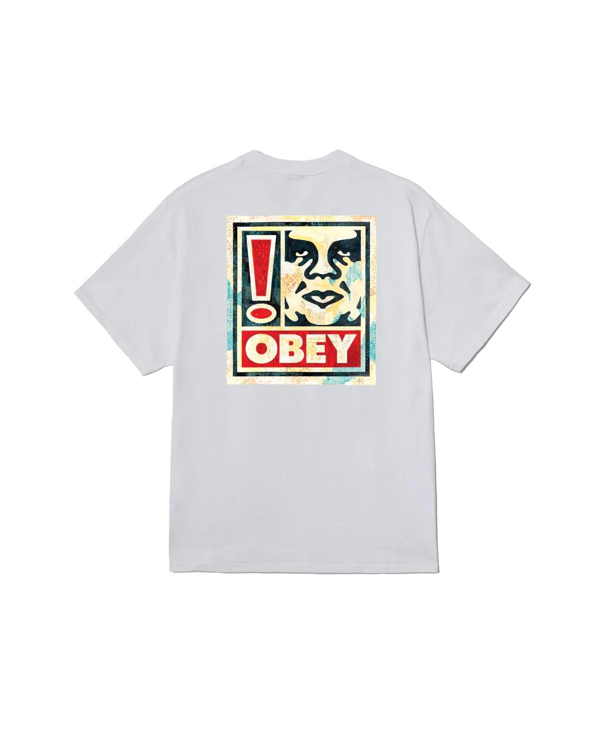 Exclamation classic t-shirt 165264328 WHT OBEY 