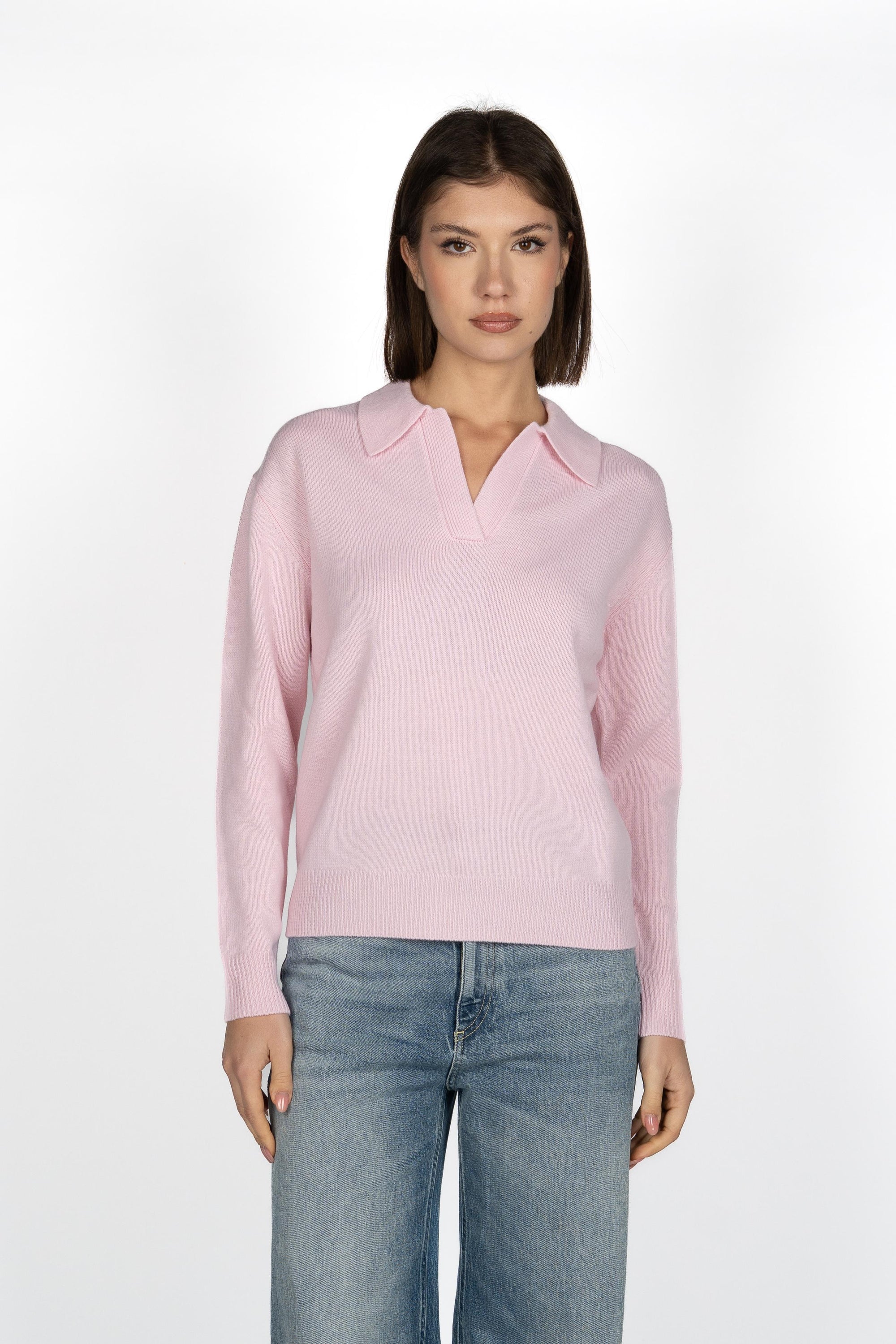 Maglione Eze con collo polo EZE0003 00101I MC2 SAINT BARTH 