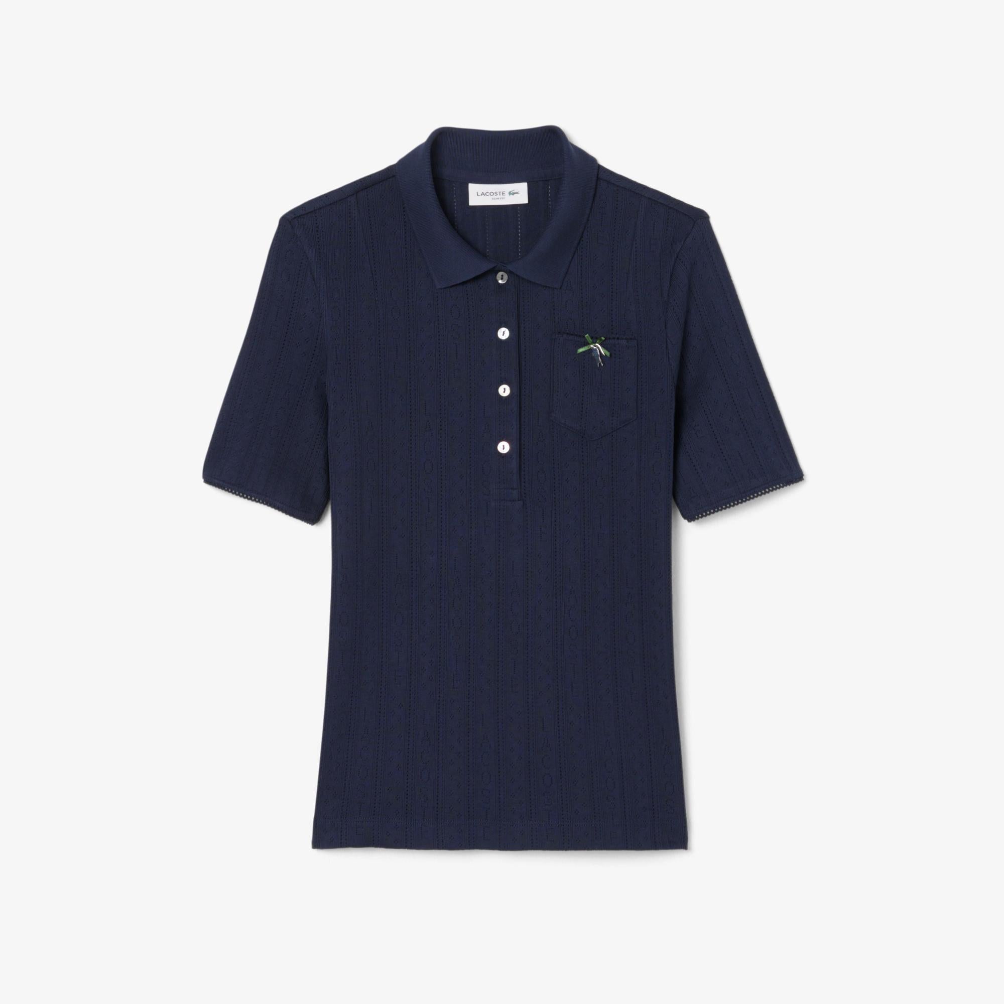 Polo slim fit pointelle brandizzata L.12 DF5296 166 LACOSTE 
