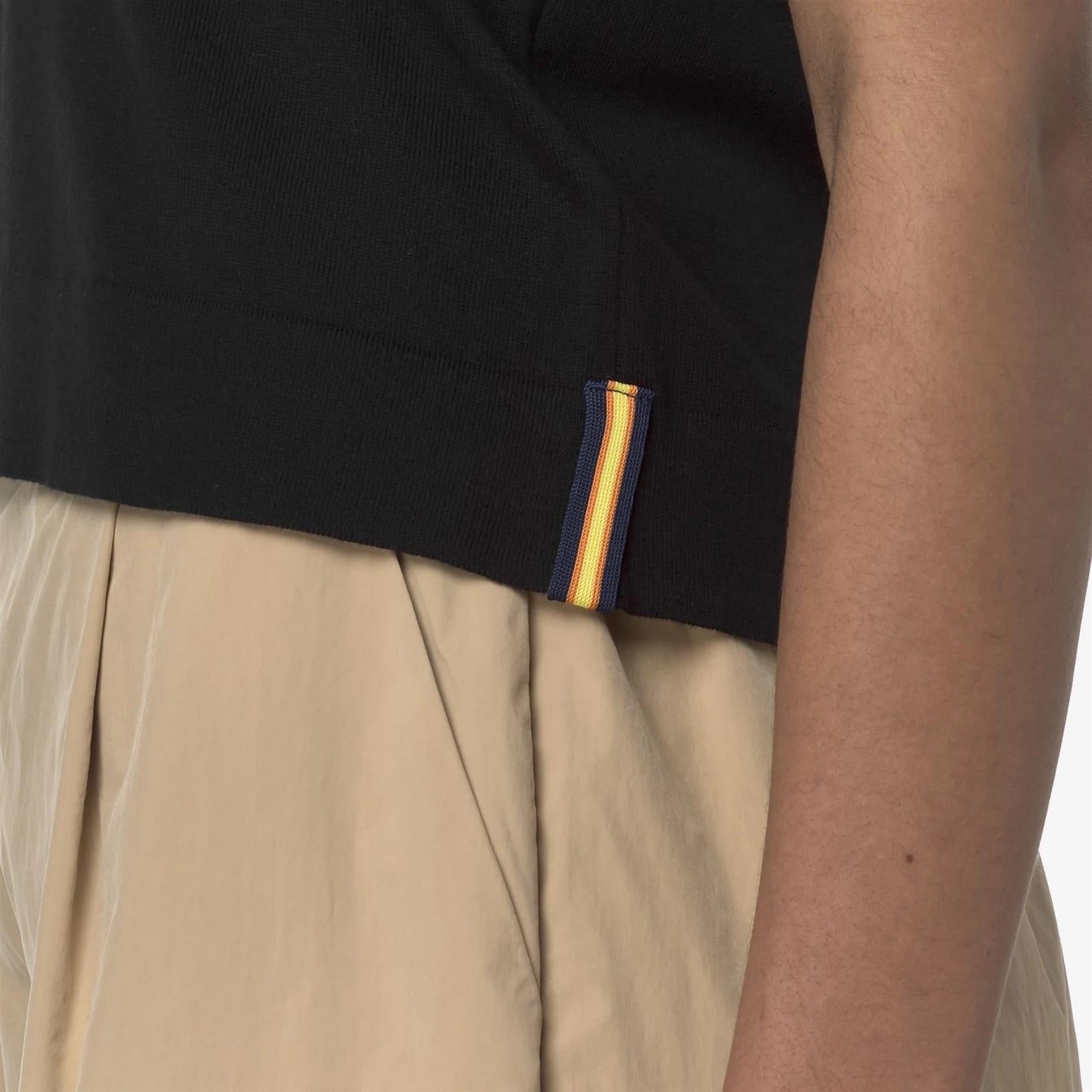 Polo donna Marlhes in maglia nero K4123RW USY K-WAY 