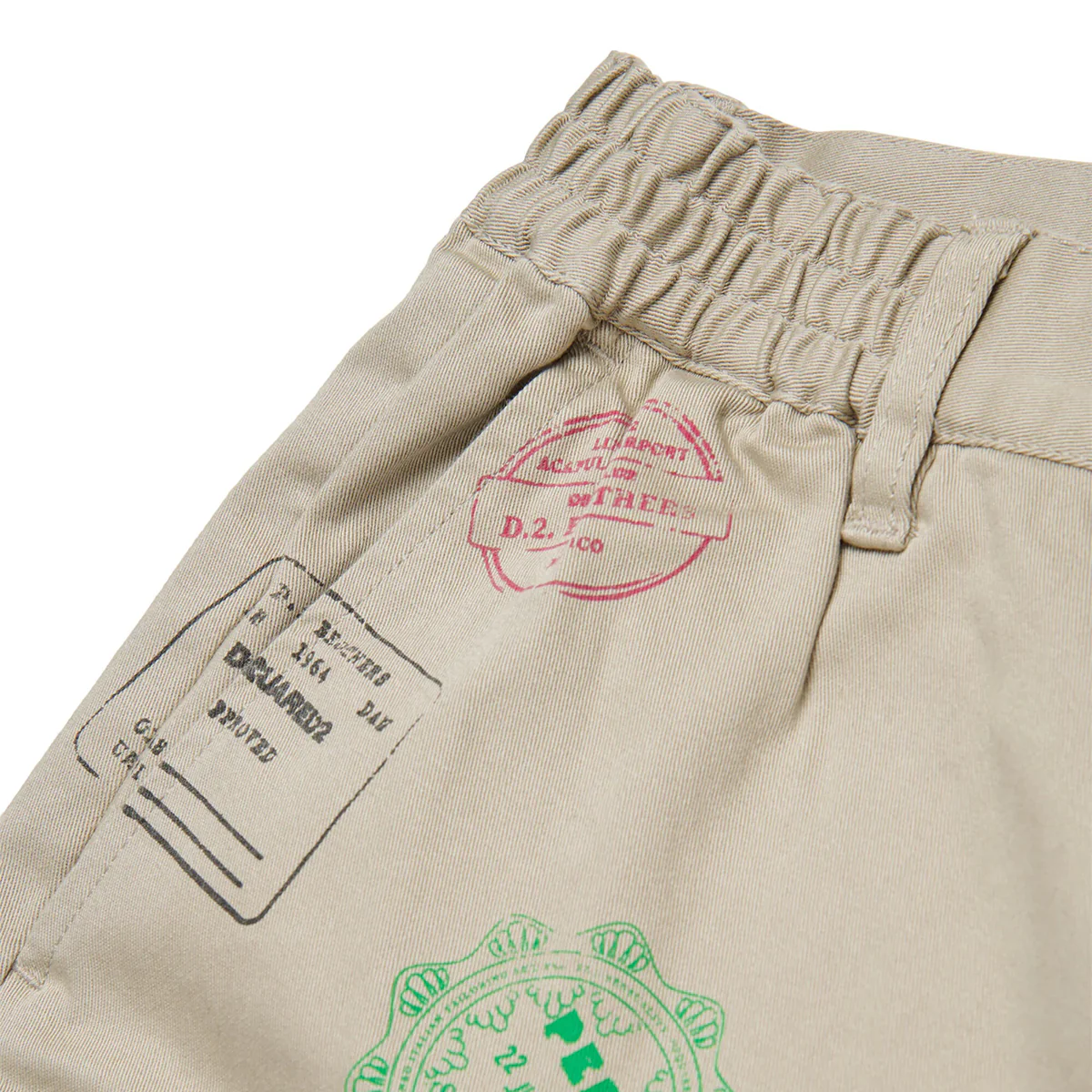 D2Kids Junior Workwear Shorts Beige DQ2773D0093 DQ717 DSQUARED2 