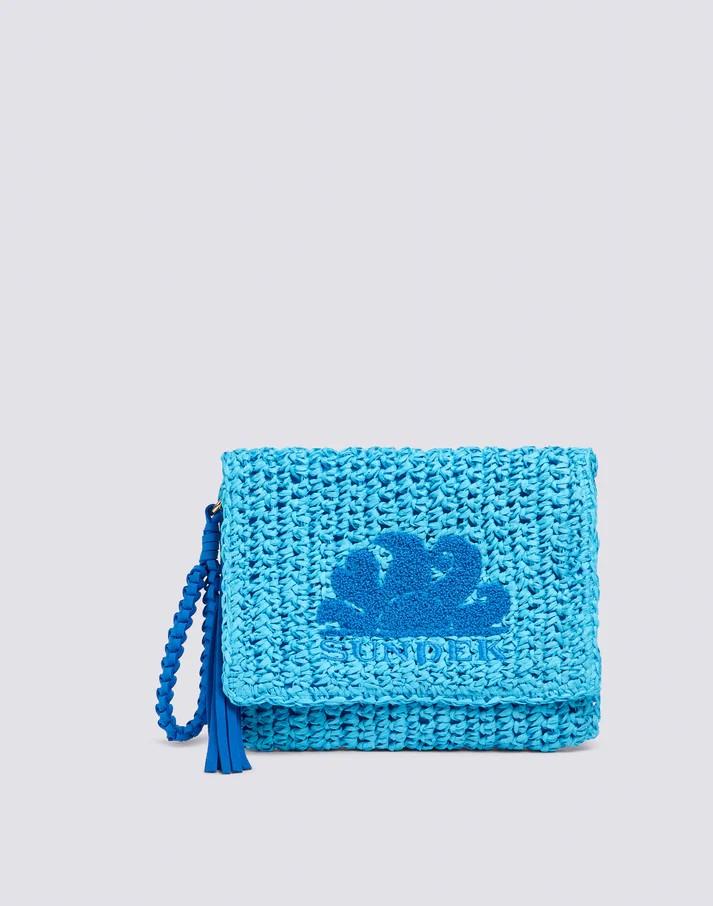 Gabi - pochette in paper straw AW022ABPA100 97501 SUNDEK 