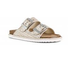 Sandalo rafia laminata con fibbie HCBIOW07 SIL COLORS OF CALIFORNIA 
