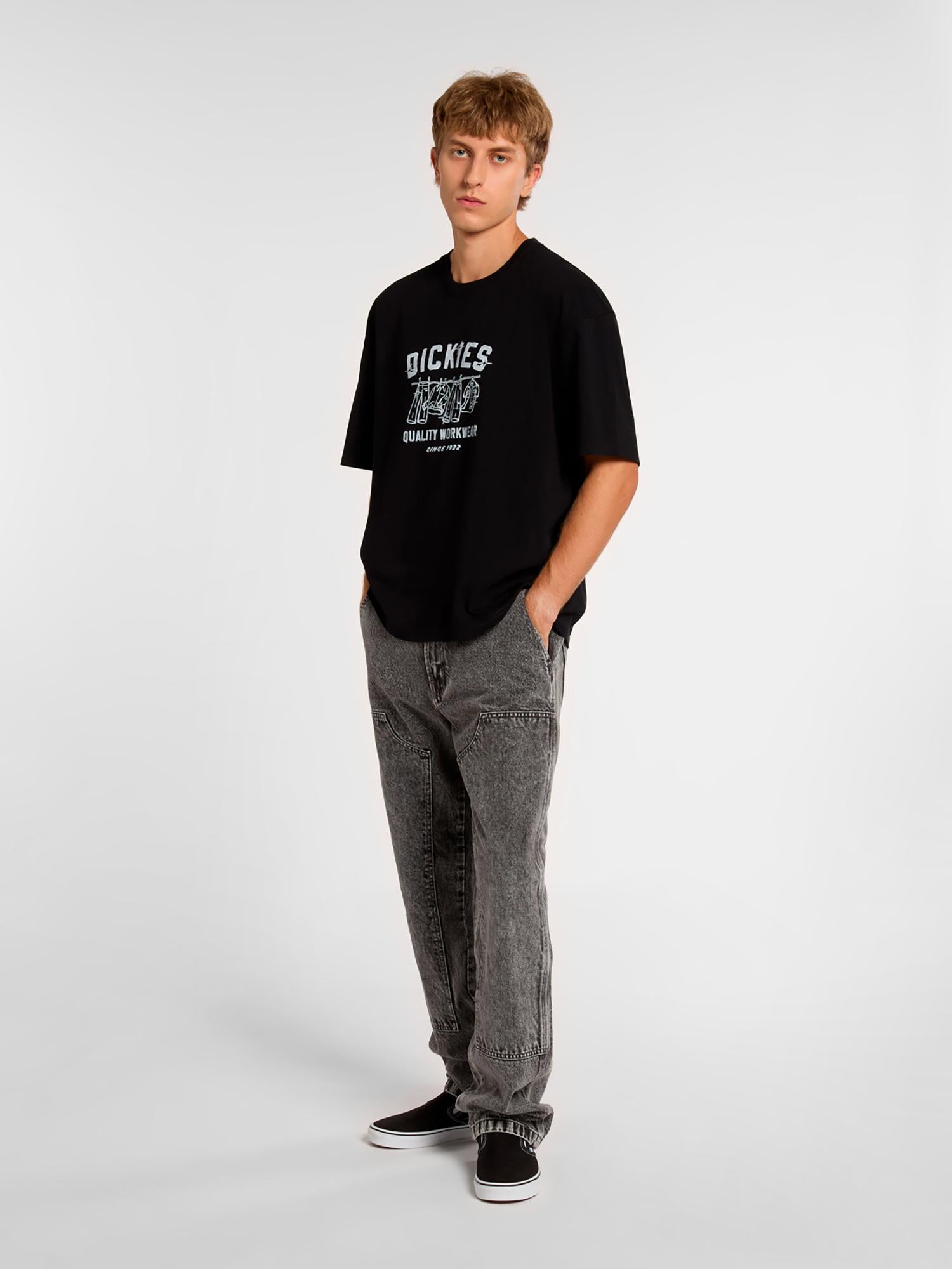 T-shirt Laundry Boxy DK0A4Z97 BLK1 DICKIES 