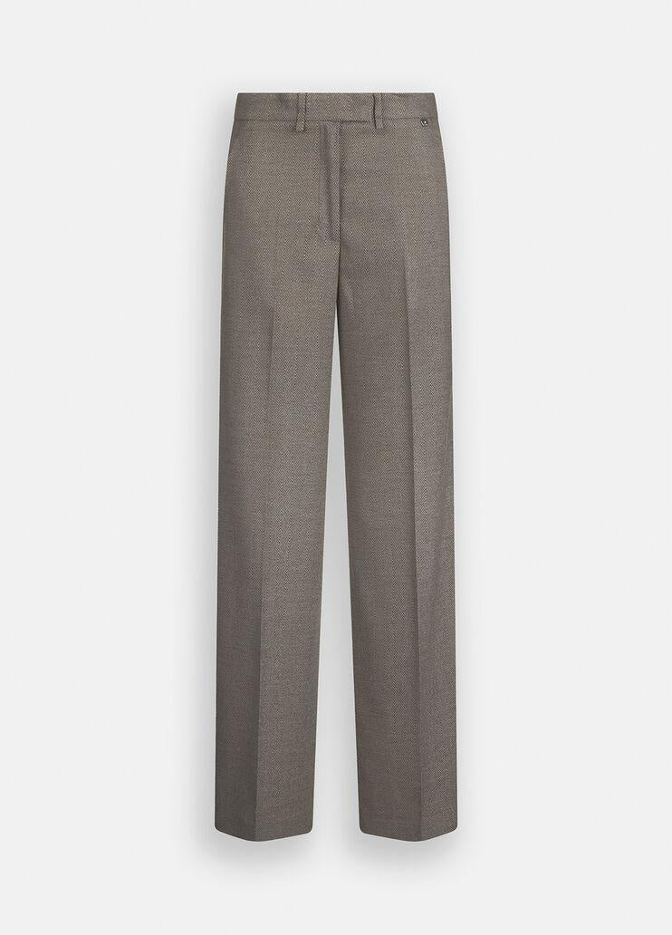 Pantaloni straight con piega CF5372T054A M9770 LIU JO BLACK 