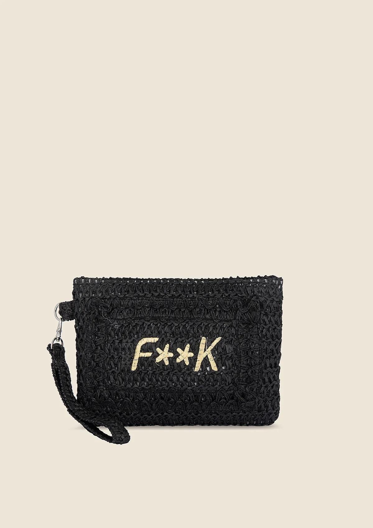 Mini Pochette Nera A059 BK F**K 