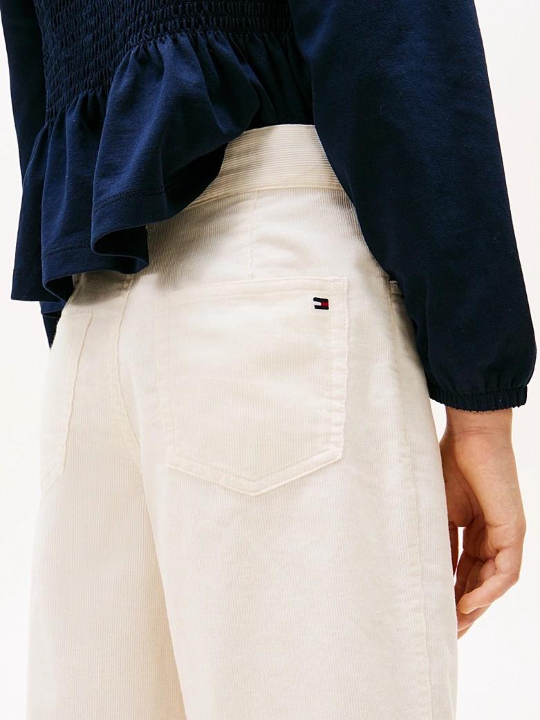 Pantaloni Mabel larghi a vita alta in velluto KG0KG08816T YA8 TOMMY HILFIGER 