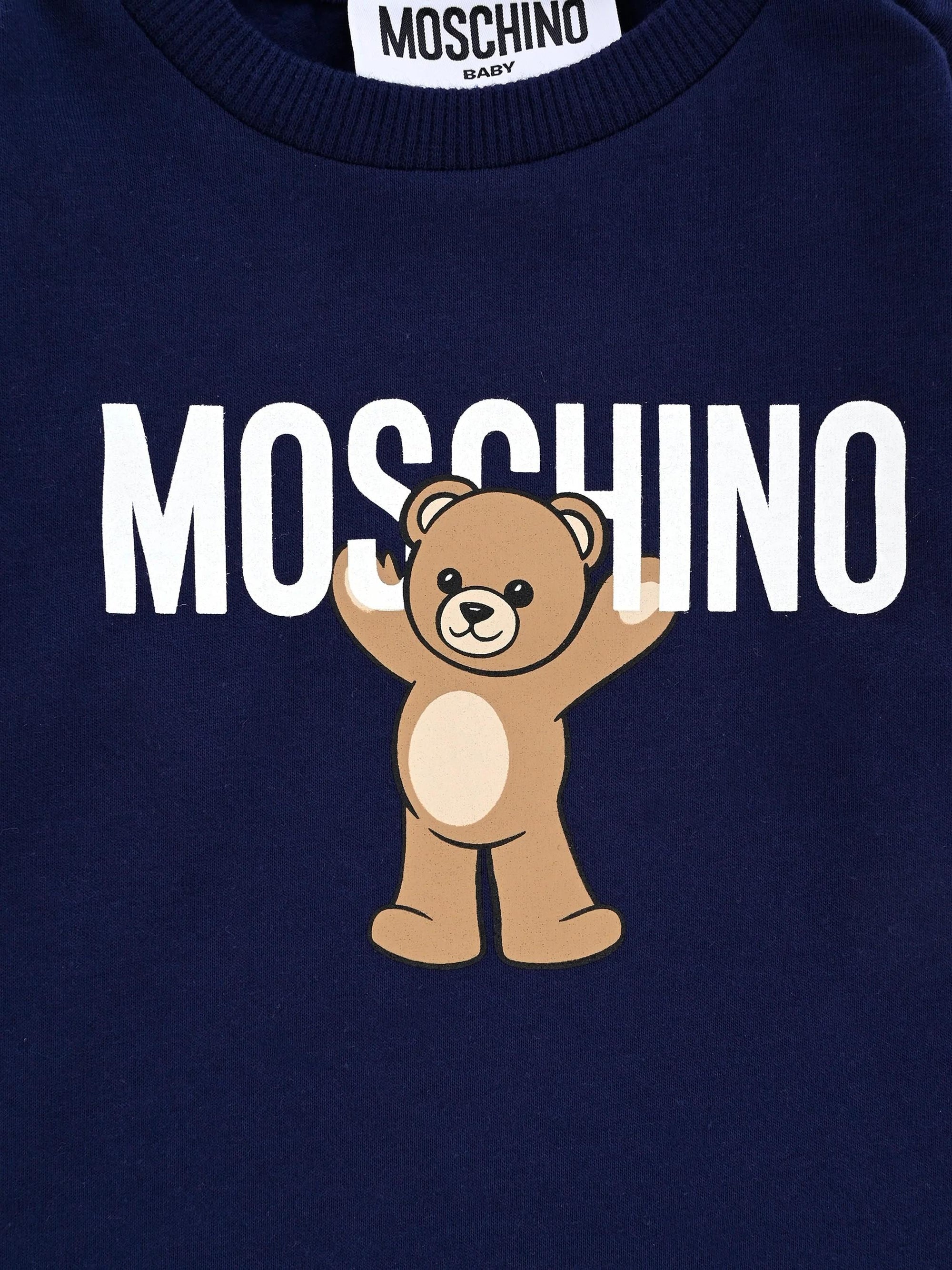 T-shirt per neonati con motivo Teddy Bear MZO00RLAA10 40016 MOSCHINO BABY 