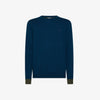 Wool and cotton sweater with patch