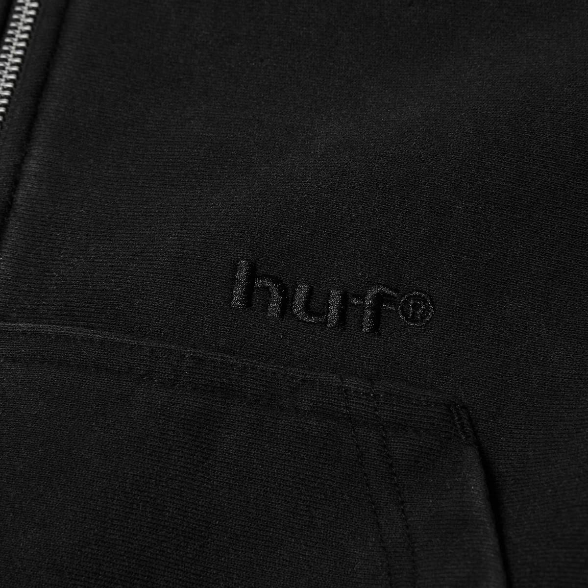 Pacific wash full-zip hoodie FL00252 BLACK HUF 