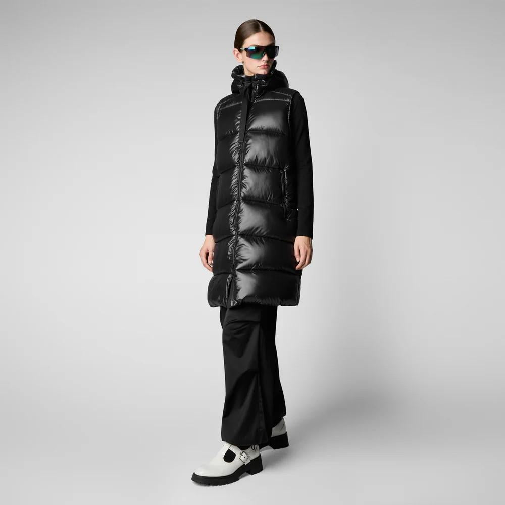 Gilet con cappuccio iria D80302W 10000 SAVE THE DUCK 
