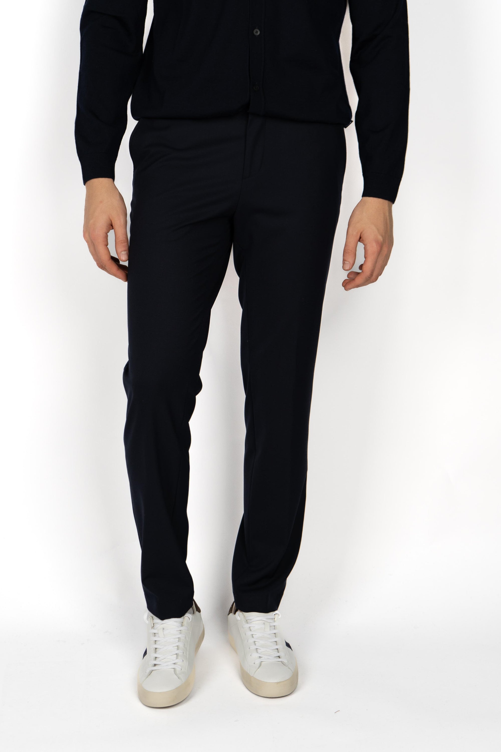Pantaloni slim fit in tessuto stretch micro-fantasino 50539968 404 BOSS 